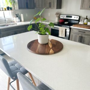 Large walnut lazy susan